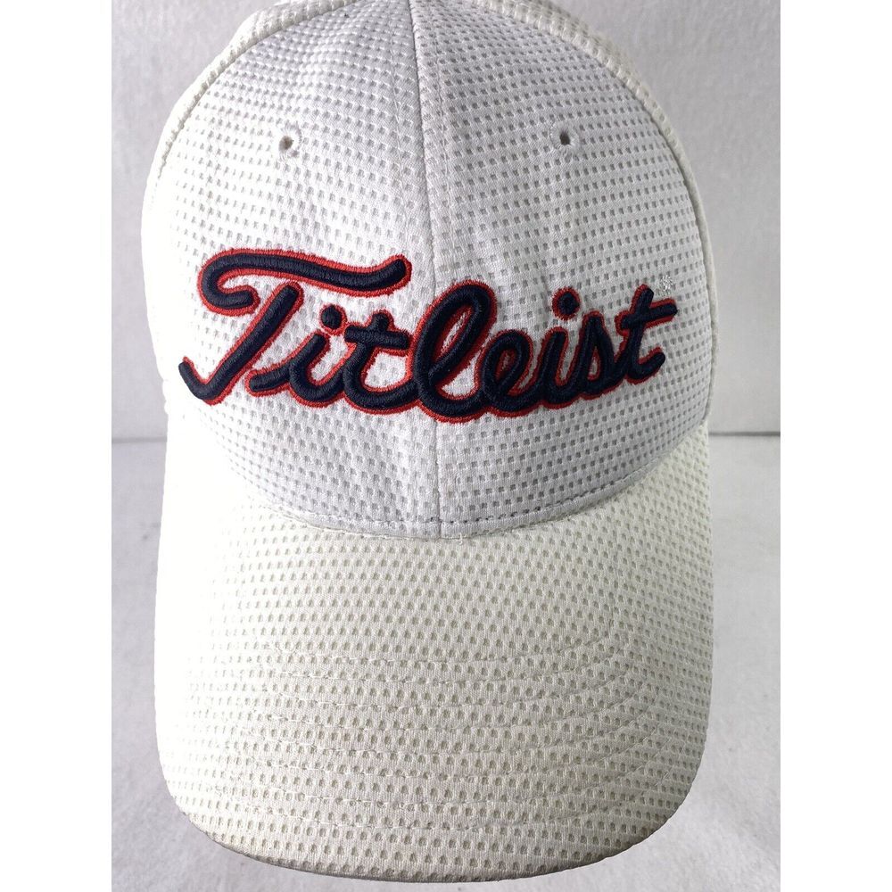 Titleist Golf Hat‎ Pro VI FJ New Era White with Front Spell Out M/L